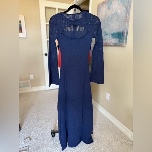 Women’s MISA Los Angeles Irene Dress in Navy Blue Extra Small XS - Picture 4 of 9